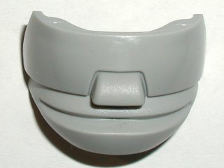 Large Figure Mask / Visor, Hockey Mask 4 with glasses in Light Gray