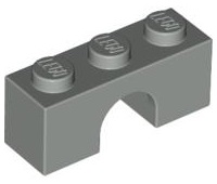 Brick Arch 1 x 3 in Light Gray