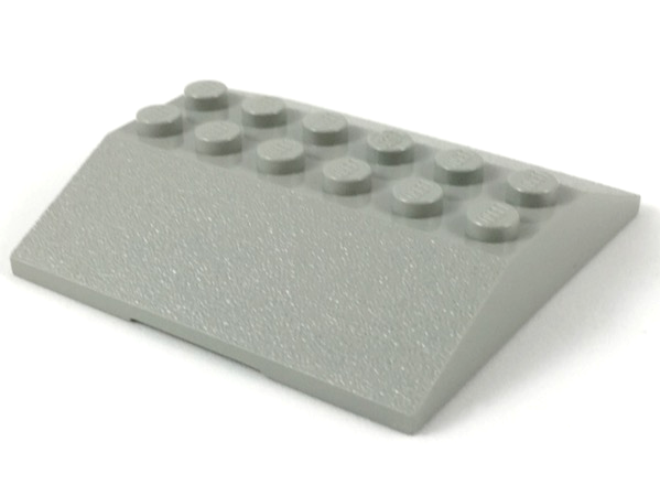 Brick Sloped 33° 6 x 6 Double (Train Roof) in Light Gray