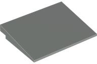 Brick Sloped 10° 6 x 8 in Light Gray