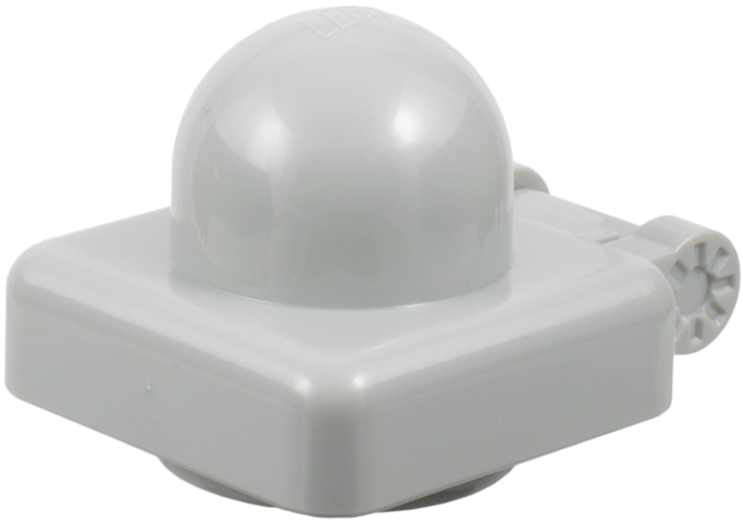 Primo Plate 1 x 1 with Hinges in Light Gray