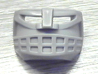 Large Figure Mask / Visor, Hockey Mask 6 with 14 Hole Grille in Light Gray