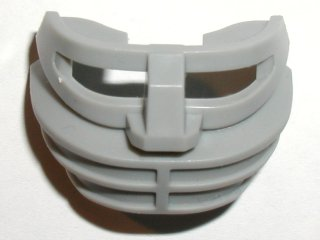 Large Figure Mask / Visor, Hockey Mask with 4 Hole Grille in Light Gray