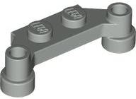 Plate Special 1 x 4 Offset with Bar Holes in Light Gray