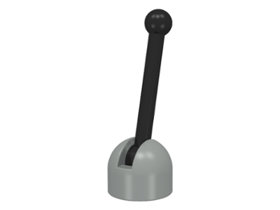 Lever Small Base with Black Lever in Light Gray