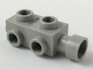 Brick Special 1 x 2 x 2/3 with Studs on Sides in Light Gray