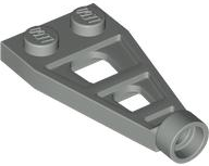 Plate Special 1 x 2 with Long Stud Receptacle (Space Wing) in Light Gray