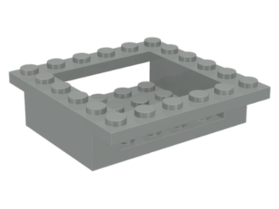 Cockpit 6 x 6 x 1 Cabin Base in Light Gray