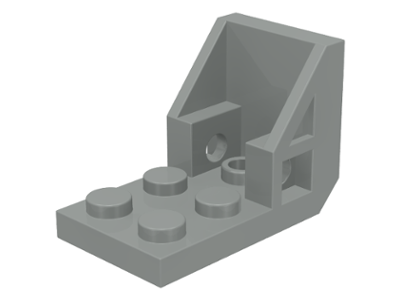 Bracket 3 x 2 - 2 x 2 [aka Space Seat] in Light Gray