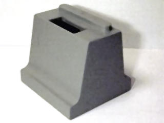 Duplo Train Track Bridge Support 4 x 4 x 3 in Light Gray