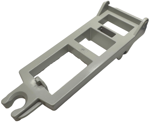 Duplo Trailer with Frame with Small Reinforcement in Light Gray