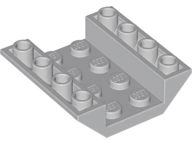Brick Sloped Inverted 45° 4 x 4 Double with 4 x 2 Recessed in Light Gray