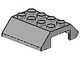 Slope 45° 4 x 4 Double with Hinge in Light Gray