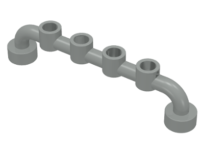 Bar 1 x 6 [Open Studs] in Light Gray