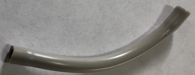 Hose, Pneumatic 4mm D. 7L / 5.6cm in Light Gray