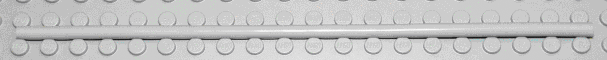 Hose, Pneumatic 4mm D. 19L / 15.2cm in Light Gray