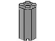 Brick Special Octagonal 2 x 2 x 3 1/3 in Light Gray