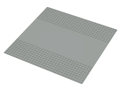Baseplate 32 x 32 with 9-Stud Straight [Plain] in Light Gray