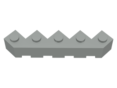 Brick Wedged 5 x 5 Facet in Light Gray