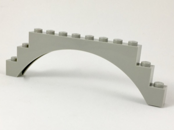 Brick Arch 1 x 12 x 3 in Light Gray