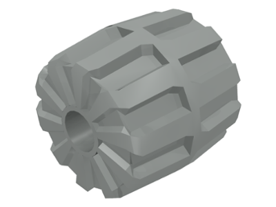 Wheel Hard Plastic Small (22mm D. x 24mm) in Light Gray