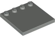 Plate Special 4 x 4, Studs on One Edge Plain] in Light Gray