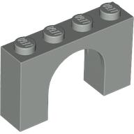 Brick Arch 1 x 4 x 2 in Light Gray
