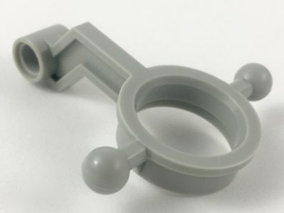 Technic Steering Arm Large with Hub, Towballs - Pin Connection in Light Gray