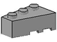 Brick Wedged, Angled 3 x 2 Left in Light Gray