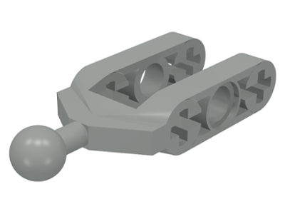 Technic Steering Knuckle Arm with Ball Joint in Light Gray
