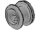 Wheel 43.2 x 28 Balloon Small in Light Gray