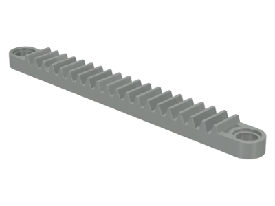 Technic Gear Rack 1 x 10 with Holes in Light Gray