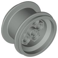 Wheel 49.6 x 28 VR (36.8 x 26) with Axle Hole in Light Gray