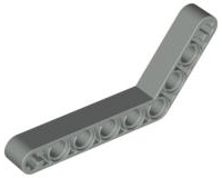 Technic Beam 1 x 9 Bent (6 - 4) Thick in Light Gray