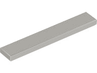 Tile 1 x 6 with Groove in Light Gray