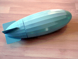 Zeppelin / Expedition Balloon Complete Assembly in Light Gray