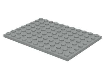 Plate 8 x 11 in Light Gray