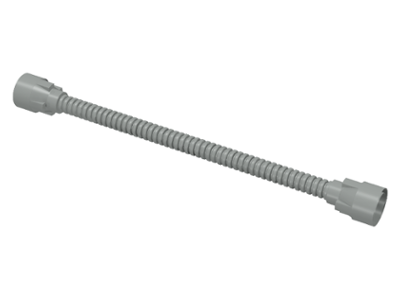 Flexible Hose 8.5L with Tabbed Ends (Ends same color as Tube) in Light Gray