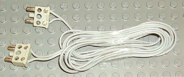 Wire with 2-Prong Connectors, 12V / 4.5V 190L in Light Gray