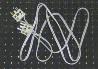 Wire with 2-Prong Connectors, 12V / 4.5V 96L in Light Gray