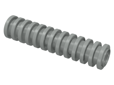 Hose, Ribbed 7mm D. 4L / 3.2cm in Light Gray