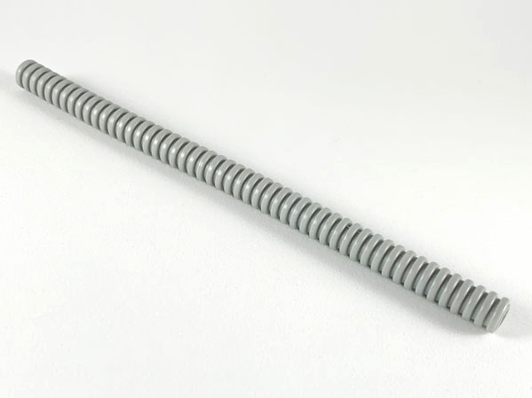Hose, Ribbed 7mm D. 16L / 12.8cm in Light Gray