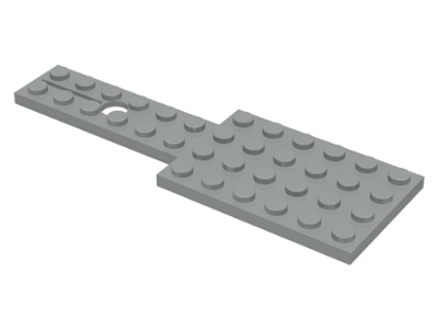Vehicle Base 4 x 12 for Steering Gear in Light Gray