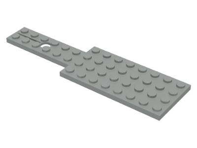 Vehicle Base 4 x 14 for Steering Gear in Light Gray