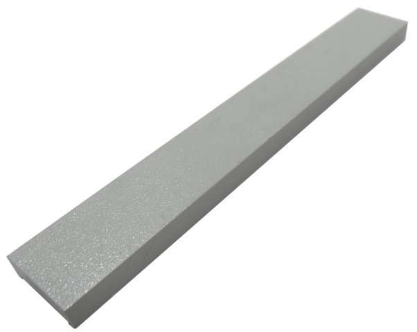 Vehicle Track, Train, Level Crossing Center Rail Cap Insert 2 x 14 x 2/3 in Light Gray