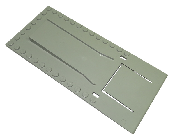 Baseplate Raised 8 x 18 with Garage Floor Plate (Old style) in Light Gray