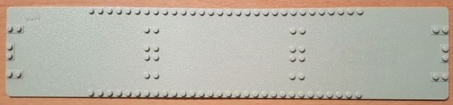 Baseplate 10 x 48 Train Ferry, Reduced Studs at Center [343-1] in Light Gray