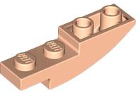 Brick Curved Inverted 4 x 1 in Light Nougat