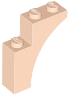 Brick Arch 1 x 3 x 3 [Gothic] in Light Nougat