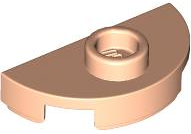 Plate Special Round 1 x 2 Half Circle with Stud (Jumper) in Light Nougat